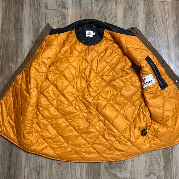 Flint And Tinder Diamond Quilted Waxed Insulated Vest Brown-L - Picture 5 of 9